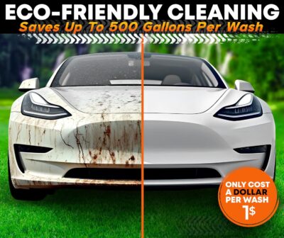 RoofPax Eco-Friendly Waterless Car Wash Spray Kit with Pressure Foam Microfiber Cloths Gel Cleaner Magic Sponge Tire Brush & Tire Spray Rinseless Car Wash for Exterior & Interior Cleaning - Image 2