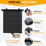 EcoNour Car Side Window Sun Shade (2 Pack) | Retractable Roller Sunshade for Kids | Baby Car Window Shades for UV and Sun Glare Protection | Baby Travel Accessories (15"x17") - Image 3