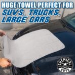 Chemical Guys Waffle Weave Gray Matter Microfiber Drying Towel - 25" x 36", Premium Blend Microfiber Towel with Soft-Banded Edging for Scratch-Free Car Drying, Ultra Absorbent - Image 9