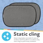 Nuby x Safe in The Seat Pop-Open Car Sun Shades - 2 Piece Set - Static Cling Window Shades for Baby in Car - UV Protection, Easy Install, and Universal Fit - Image 3