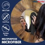 USANOOKS Premium 300GSM Microfiber Cleaning Cloth - 12.5"x12.5" High Performance - 1200 Washes, Ultra Absorbent Microfiber Towels for Cars Undercarriage, Rims & Engine Bay Cleaning - Microfiber Cloth - Image 8