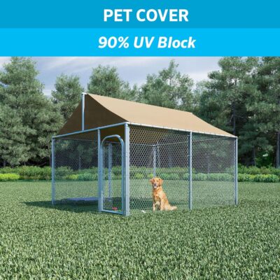 Coolaroo 90% UV Block Heavy Duty Sun Protection Fabric - Breathable Outdoor Shade Cover for Pergolas, Patios, Pets, Vehicles, and Play Areas, Tear-Resistant HDPE, 6ftx100ft Roll, Wheat - Image 4
