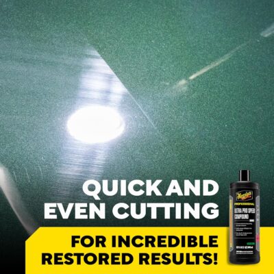 Meguiar's M11032 Mirror Glaze Ultra Pro Speed Compound, Rubbing Compound for Cars Removes Up to 1,200 Grit Sanding Marks and Leaves a Swirl-Free, High-Gloss Finish, 32 Oz or 1 Gal - Image 3