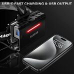 AKNEAR Rechargeable LED Headlamp Super Bright, 4500 High Lumens Head Lamp Zoomable, 25Dys+ Runtime & 12 Mode & Lightweight Comfort & 125° Adjustable Waterproof Head Light for Outdoor (2 Pack) - Image 5