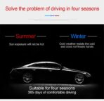 LoyaForba Car Steering Wheel Cover, Non-Slip Microfiber Leather Steering Wheel Cover, Breathable Vehicle Soft Handle Protector, Universal Automotive Interior Accessories for Women Men Girls (Black) - Image 5