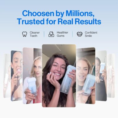 usmile C10 Portable Water Flosser – Travel-Friendly, 95-Day Battery, 4 Modes, 360° Nozzle, 180ml Tank, IPX7 Waterproof, Dentist-Recommended for Braces, Implants & Sensitive Gums (White) - Image 5
