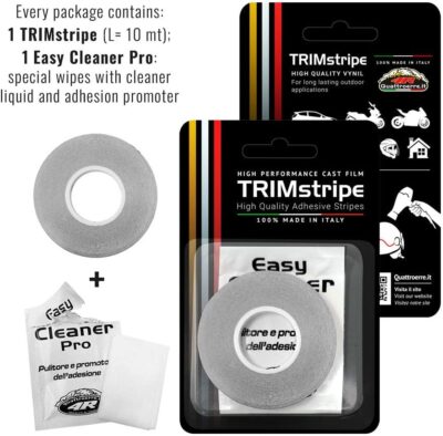 4R Quattroerre.it 10498 Trim Stripes Adhesive Strips for Cars, Blue, 10 mm x 10 mt - Image 4