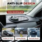Mobile Phone Bracket Anti-Slip Mat, Car Anti Slip Mat Phone Holder for Dashboard, Multifunction Car Dashboard Mat with Temporary Parking Number for Phones, Sunglasses and Keys Gadget (Black Gray) - Image 5
