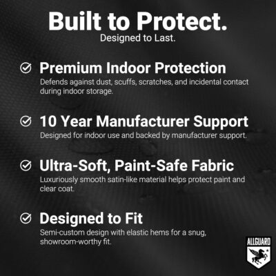 Car Covers Scratch Resistant Indoor Car Cover with Warranty Compatible with Cadillac 2016-2019 ATS-V - Black Satin Ultra Soft Material Car Cover Car Accessories - Image 5