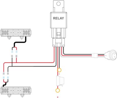 Nilight - ZH304 Led Light Bar 2PCS 5Inch 72W 10800Lumens Yellow Flood Beam Fog Driving Lamps Off-Road Lights with 16AWG Wiring Harness Kit-2 Lead, 2 Year warranty - Image 5