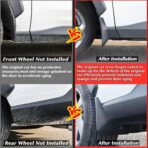 KEYOOG Front & Rear Mud Flaps Splash Guards Fit for 2011-2021 Je-ep Grand Cherokee (Wk2) - Not Fit Submodel Str, Str-8, Summit, 4-Pc Set Mud Guards Splash Guard Black -Without Rock Rails, CMFJE2001 - Image 5