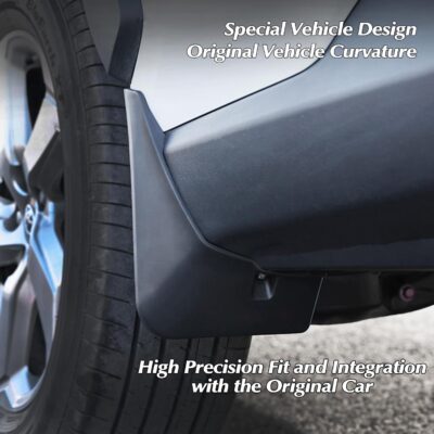 KEYOOG Front & Rear Mud Flaps Splash Guards Fit for 2011-2021 Je-ep Grand Cherokee (Wk2) - Not Fit Submodel Str, Str-8, Summit, 4-Pc Set Mud Guards Splash Guard Black -Without Rock Rails, CMFJE2001 - Image 8