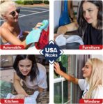 USANOOKS Microfiber Cleaning Cloth Grey - 24 Pcs (12.5"x12.5") - High Performance - 1200 Washes, Ultra Absorbent Microfiber Towel Weave Grime & Liquid for Streak-Free Mirror Shine - Car Washing Cloth - Image 7