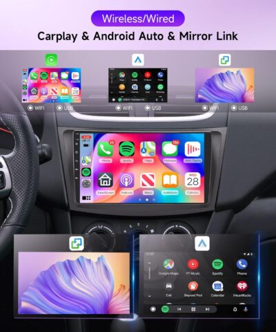 8 Core 6G+128G Car Radio for Suzuki Swift 2011-2017 Rimoody Android Car Stereo Carplay Android Auto DSP 9 Inch Touchscreen Bluetooth FM RDS GPS WiFi Mirror Link Backup Camera - Image 2
