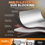 Windshield Sun Shade for Lex-us GX550 GX 550 2024-2026 Custom Fit Accordion Folding Design Window Sunshade Car Accessories, Full Coverage Sun Visor Protector - Blocks 99% UV Rays - Image 2