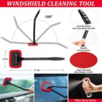 46Pcs Car Wash Cleaning Kit with Foam Gun Sprayer Detailing Brushes Car Vacuum Collapsible Bucket Windshield Cleaning Tool Tire Brush Towels Complete Interior Exterior Detailing Set for Car - Image 5