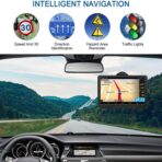 Car GPS Navigation, Latest 2025 Map 7-Inch GPS Navigation System for Car with Turn-by-Turn Directions, Touchscreen Display, Windshield Mount，Pre-Installed North America Lifetime map Free Update - Image 4