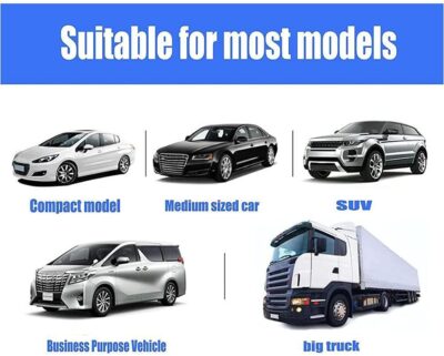 KIMISS Windshield Sun Shade, Car Automatic Retractable Sunshade Windshield Sun Block Visor Shade Curtain Sun (Black 68x125cm) - Image 3