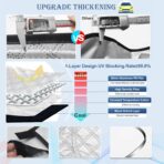 KMF Thicken Car Window Shades for Toyota RAV4 2019-2025 Accessories, 5th Gen RAV 4 Full Car Window Covers Sunshade for Windshield Side Rear,UV Block and Blackout Privacy for Car Camping Outdoor 8pcs - Image 2