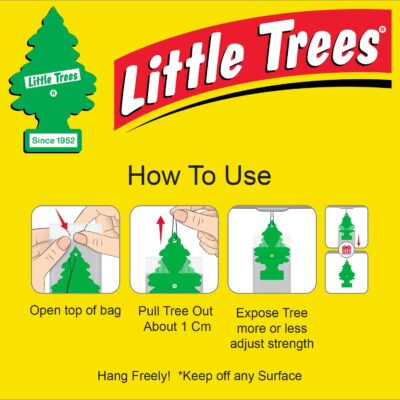 Little Trees Car Air Freshener | Hanging Paper Tree for Home or Car | Rose Thorn | 6 Pack - Image 6
