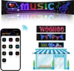 36.2"x7.6" Large Bright LED Sign, Programmable LED Scrolling Sign, Custom Flexible LED Store Sign with App Control DIY Text Pattern Animation, LED Digital Sign for Store Window Advertising Hotel - Image 2