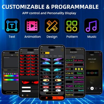 36.2"x7.6" Large Bright LED Sign, Programmable LED Scrolling Sign, Custom Flexible LED Store Sign with App Control DIY Text Pattern Animation, LED Digital Sign for Store Window Advertising Hotel - Image 3