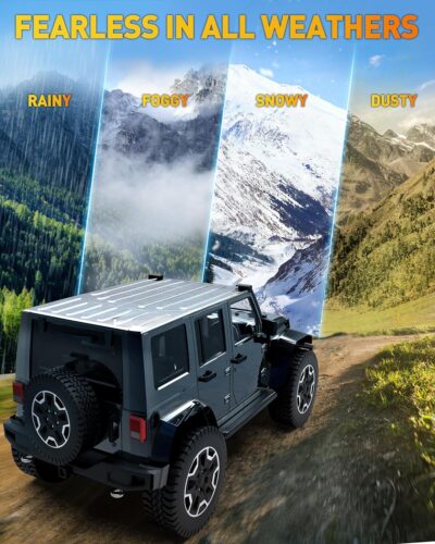 NAOEVO 7 Inch LED Light Bar, 240W 24,000LM LED Pods/Off Road/Fog/Driving Lights with Spot Flood Combo for Truck Boat UTV ATV, 2-Pack (White) - Image 8