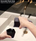 Ginsco Car Trash Can Cup Holder, Mini Car Trash Can with Lid, Car Accessories for Interior, Leakproof Small Trash Cup for Car, Home, Office, Bedroom with Additional 2 Hooks and 90pcs Trash Bags Black - Image 6