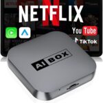 Wireless CarPlay/Android Auto Adapter with Netflix & YouTube, Upgraded Car Play Wireless Adapter for iPhone 8+& Android 11.0+, Plug & Play Dongle for Car, Smart AI Box Only for Cars with Wired CarPlay