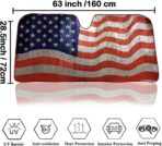 Big Ant Car Sun Shade, Windshield Sun Shade American Flag Sunshades Keep Vehicle Cool Best UV Ray Visor Protector Prevent Your Car from Sun Heat & Glare(Size: 63"X 28.5") - Image 5