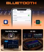 4G+64G Rimoody Android 15 Car Radio Wireless Carplay for Mitsubishi Lancer 2008-2017, 10.1 Inch Car Stereo Android Auto GPS Navigation 5G-WiFi EQ Touch Screen Bluetooth 5.0 SWC Backup Camera - Image 5