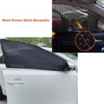 Car Front Window Screen up to 22"x42", Elastic Mesh Car Sun Shade fit for Medium and Large SUV - Image 4