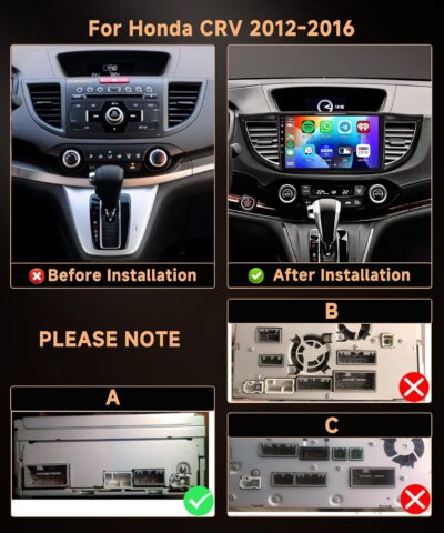 Rimoody 8 Core 6G+128G Android 13 Wireless Carplay Car Radio for Honda CRV 2012-2016, Car Stereo Android Auto 9 Inch Touchscreen GPS 5G-WiFi DSP-36 Mirror Link 59-UI Themes BT FM Camera - Image 2