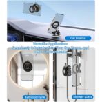 2026 Upgraded Magnetic Car Phone Mount for MagSafe: 360° Rotatable Adjustable Holder with 180+LBS Strong Suction Cup & 4200gf Magnet, Compatible with iPhone Series & Android Devices, Black - Image 8