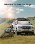 Pigenius Windshield Sun Shade for Cadillac XT4 2019-2025. Reflective Aluminum Film Front Window Sunshade - BLAZBLOCK - Image 4