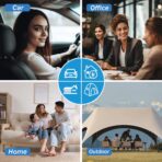 Lumbar Support Pillow,Back Pain Relief Cushion,fits tightly around the waist,Memory Foam,Skin-friendly Suede Fabric,fit Car Drive,Office chair,Rest seat,Improve Posture,Portable,15.5''Lx 8.7''H - Image 7