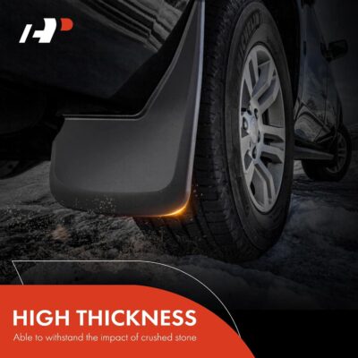 A-Premium Mud Flaps Compatible with Chevrolet Tahoe 2009-2014, GMC Yukon 2014, Cadillac Escalade 2007-2014, No Drilling Required Mud Guards with Hardware Accessories, Set of 4 Front and Rear - Image 4