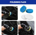 Qydipclin 41Pcs Car Detailing Kit, Car Detailing Brush Set, Car Wash Cleaning Kit, Car Detailing Brushes, Professional Car Care Kit for Interior Exterior Wheels, Blue - Image 3