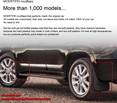 Car Mudguard Fender Mud Flaps Splash Guards Compatible with Mazda 3 Sedan 4dr 2019 2020 2021 2022 2023 2024 - Image 3