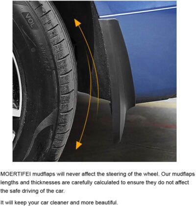 Car Mudguard Fender Mud Flaps Splash Guards Compatible with Mazda 3 Sedan 4dr 2019 2020 2021 2022 2023 2024 - Image 7