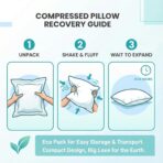 2PCS Car Pillow for Car Neck Pillow for Driving Seat Neck Support Soft Cushion Back Support Head-Rests for Vehicle Sleeping with Elastic Adjustment Strap (Black, Head) - Image 2