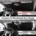 Windshield Sun Shade Custom Fit for 2016-2021 Honda Civic Accessories Sunshade Protect Car from Sun Rays & Heat Damage Keep Cool - Image 3