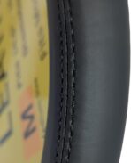 Steering Wheel Cover, Black, Real Genuine Leather, Small, 14 inch, for Men and Women, Universal, Stretch On, Heat Resistant, Stays Cool, Non-Slip, HANWOLF - Image 7