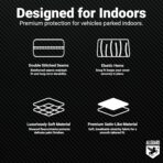 Car Covers Scratch Resistant Indoor Car Cover with Warranty Compatible with Cadillac 2015-2019 CTS-V - Black Satin Ultra Soft Material Car Cover Car Accessories - Image 3