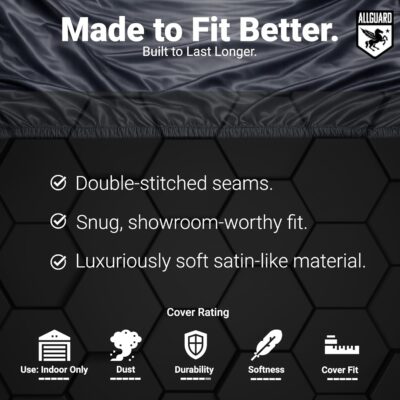 Car Covers Scratch Resistant Indoor Car Cover with Warranty Compatible with Cadillac 2015-2019 CTS-V - Black Satin Ultra Soft Material Car Cover Car Accessories - Image 6