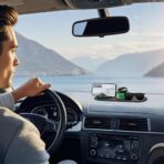 Multifunctional Car Anti-Slip Mat, Dashboard Mat with Temporary Parking Number Display, One-Size-Fits-All Anti-Slip Car Mat with 360° Rotatable Phone Bracket (Style A-1) - Image 2