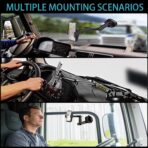 Topsolar Phone Mount for Truck Phone Holder for Truck - Heavy Duty Super Suction Cup, Mobile Device Holder Dashboard Window 16.9 inch Long Arm & Stable, iPhone & Samsung Compatible, Semi Trucker - Image 7