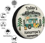 Spare Tire Cover for RV Camper Adventure, Weatherproof Universal Wheel Cover for RV Travel Trailer Camper Truck 15inch - Image 5