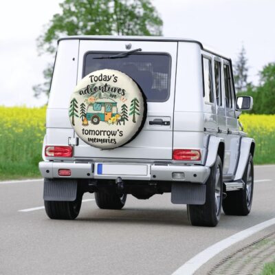 Spare Tire Cover for RV Camper Adventure, Weatherproof Universal Wheel Cover for RV Travel Trailer Camper Truck 15inch - Image 7
