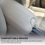 A ABIGAIL Compatible with 2008 2009 2010 2011 2012 Accord Sedan Center Console Armrest Cover & Front Door Panels Armrest (Gray) - Image 3